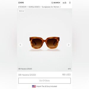CHIMI 08 HAVANA sunglasses, NEW
